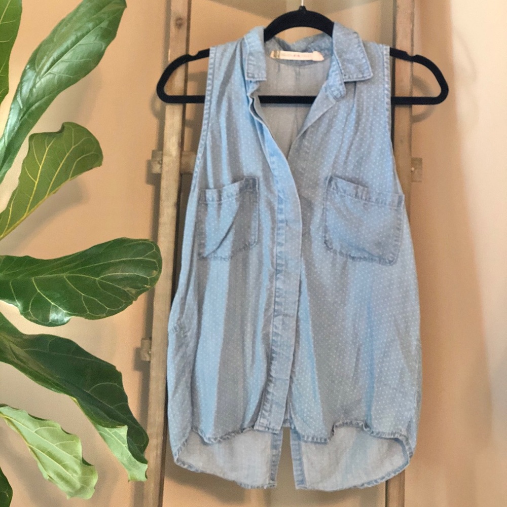 Jean, polkadot tank